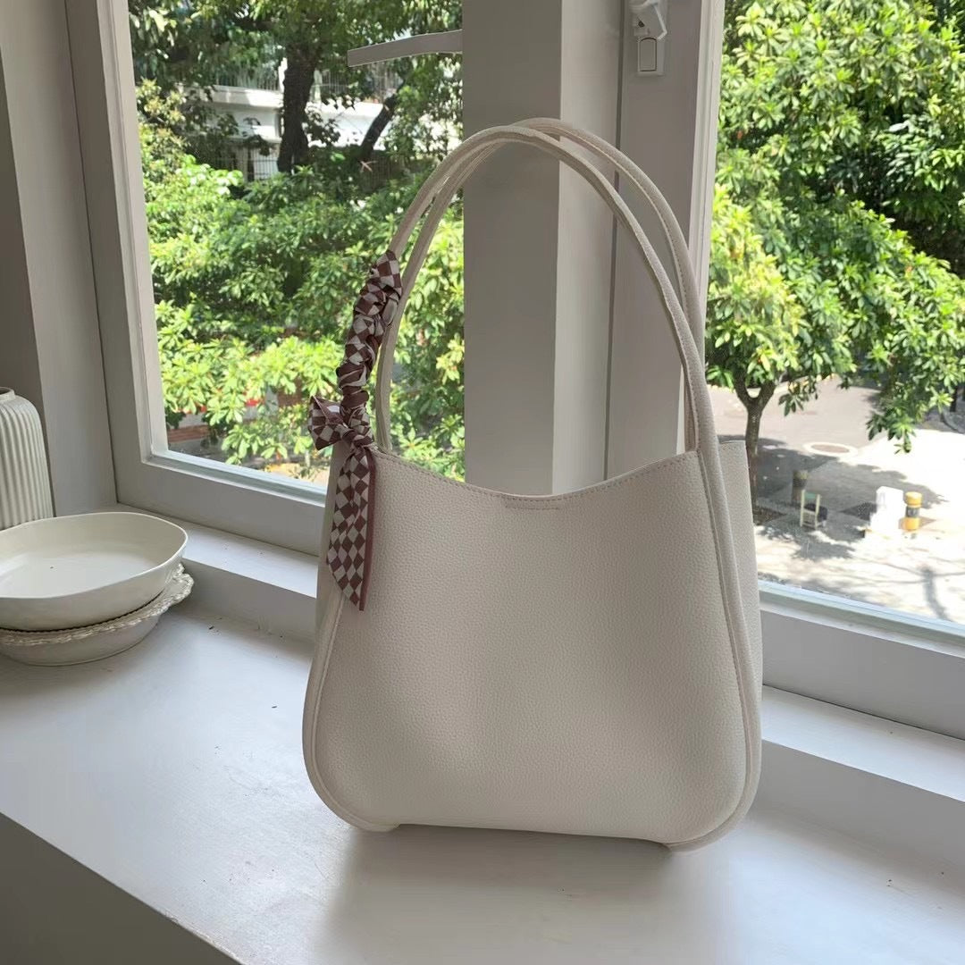 Wholesale PU Solid Color Shoulder Small Square Bag